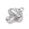Brass Micro Pave Cubic Zirconia Pendants KK-D288-08P-2