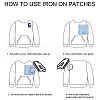 Gorgecraft 4Pcs Polyester Embroidered Sew on/Iron on Collar Decoration DIY-GF0006-08A-4