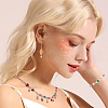 HOBBIESAY 28Pcs 14 Styles Mixed Gemstone Copper Wire Wrapped Connector Charms FIND-HY0003-94-6
