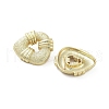 Hollow Triangle Brass Stud Earrings EJEW-Q811-21G-2