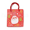 Christmas Santa Claus Print Paper Gift Bags with Nylon Cord Handle CARB-K003-01B-01-2