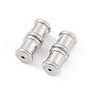 Anti-Tarnish Rhodium Plated 925 Sterling Silver Screw Clasps STER-K173-06P-1
