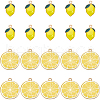 SUNNYCLUE 40Pcs 2 Styles Alloy Enamel Pendants ENAM-SC0005-71-1