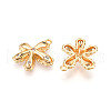 Brass Micro Pave Cubic Zirconia Pendants KK-N262-113B-G-2