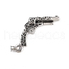 Retro 304 Stainless Steel Pendants STAS-I205-06AS-B-2