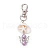Angel Acrylic & Synthetic Turquoise Starfish & Shell Pendant Decorations HJEW-JM03177-4