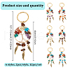 12Pcs 6 Styles Tree of Life Gemstone Keychians KEYC-GO00004-2
