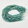 Electroplate Glass Beads Strands X-EGLA-D018-8x8mm-53-2