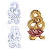 DIY Snake & Lotus Wall Decoration Silicone Molds SNAK-PW0001-20A-1