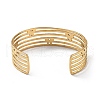 Ion Plating(IP) 304 Stainless Steel Cuff Bangles BJEW-Z078-23G-3