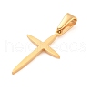304 Stainless Steel Pendants STAS-L210-11G-2