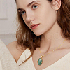 BENECREAT 1Pc 925 Sterling Silver Blank Pendant Cabochon Settings STER-BC0002-44G-6