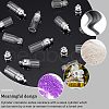  12Pcs 2 Style Glass Bottle Pendants FIND-NB0002-66-5