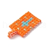 2 Pcs Glass Seed Bead Pendants PALLOY-MZ00246-05-5
