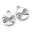 Tibetan Style Alloy Charms TIBEP-Q061-04AS-LF-1