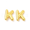 Brass Hollow Out Initial Letter Stud Earrings for Women EJEW-A044-01G-K-1