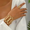 Hollow Oval Alloy Cuff Bangles & Rings Sets FS-WG357B1-01-3