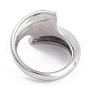 Unisex 304 Stainless Steel Finger Rings RJEW-K233-09B-P-2