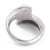 Tarnish Resistant Unisex 304 Stainless Steel Finger Rings RJEW-K233-09B-P-2