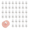 Unicraftale 50Pcs 304 Stainless Steel Cup Pearl Peg Bails Pin Pendants STAS-UN0004-55-1