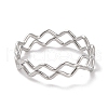 Non-Tarnish 304 Stainless Steel Wave Finger Rings for Women RJEW-G315-07A-P-2
