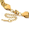 304 Stainless Steel 3-Strand Rope Chain Bracelets for Women BJEW-G707-02G-3