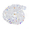 Electroplate Transparent Glass Beads Strands EGLA-N002-20A-D01-2