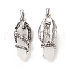 Natural Quartz Crystal Pointed Pendants G-C051-01C-3