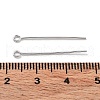 Rhodium Plated 925 Sterling Silver Flat Head Pins STER-M117-03B-P-3