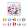 50Pcs 10 Colors Synthetic Moonstone Beads Strands G-YW0001-08-1