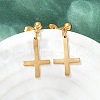 201 Stainless Steel Dangle Stud Earrings EJEW-P314-01A-G-1
