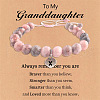 Natural Pink Zebra Jasper Round Beaded Stretch Bead Bracelets WGC8311-24-1