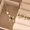 Cross Brass Micro Pave Cubic Zirconia Jewelry Set FS-WG607C5-01-3