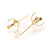 304 Stainless Steel Stud Earring Findings X-STAS-L219-03D-G-2