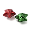UV Plated Acrylic Star Beads with Word Good Luck OACR-V005-02-2