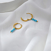 Stainless Steel Round Tassel Hoop Earrings XZ6750-2-4