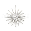 Brass Micro Pave Cubic Zirconia Pendants KK-Q097-01P-1