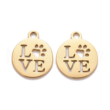 201 Stainless Steel Pendants STAS-D451-15G-1