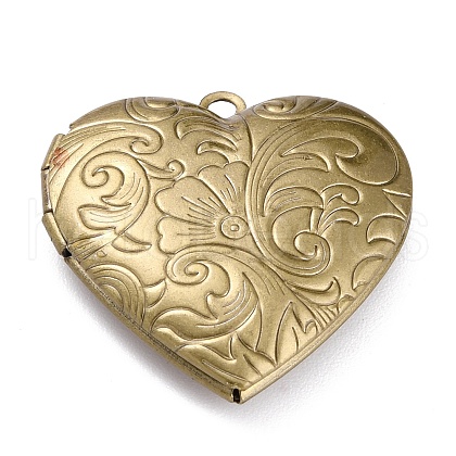 304 Stainless Steel Locket Pendants X-STAS-O147-02B-1