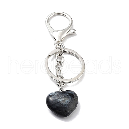 Natural Labradorite Keychain KEYC-M022-04A-1