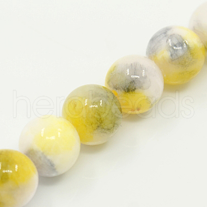 Natural Persian Jade Beads Strands G-D434-8mm-26-1