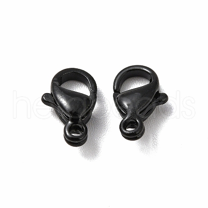 Spray Painted 304 Stainless Steel Lobster Claw Clasps STAS-R120-01A-02-1