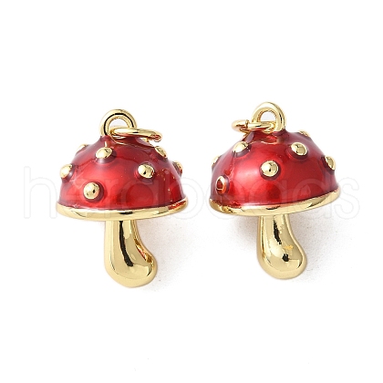 Brass Enamel Pendants KK-A252-13C-G-1