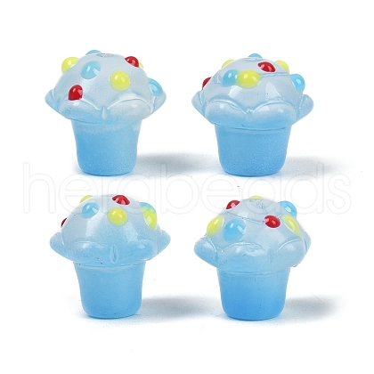 Glass Bumpy Beads GLAA-B025-01C-1