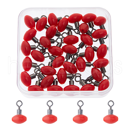 SUPERFINDINGS 50Pcs Plastic Fishing Swivels Cross-Line FIND-FH0010-11B-1