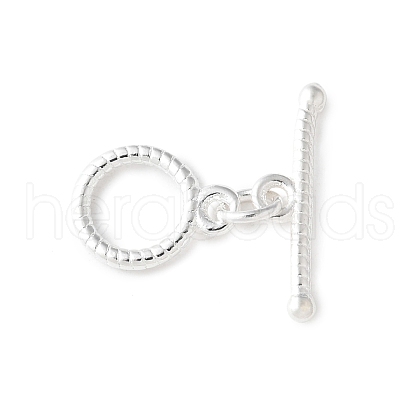 Eco-friendly Brass Toggle Clasps KK-D082-05S-A-1