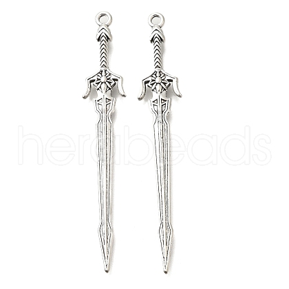 Tibetan Style Alloy Big Pendants FIND-G078-32C-AS-1