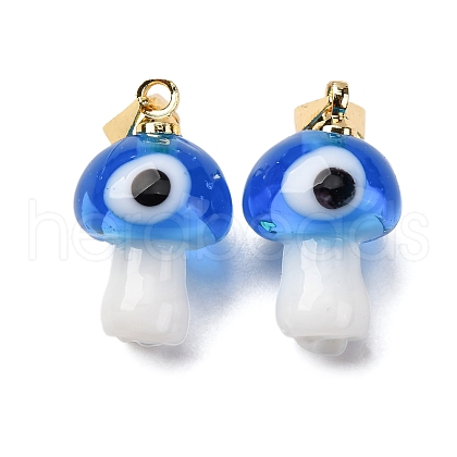 Handmade Lampwork Pendants LAMP-S069-06G-07-1