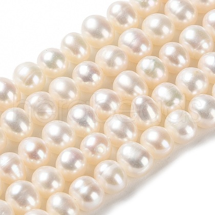 Natural Cultured Freshwater Pearl Beads Strands PEAR-E018-39-1