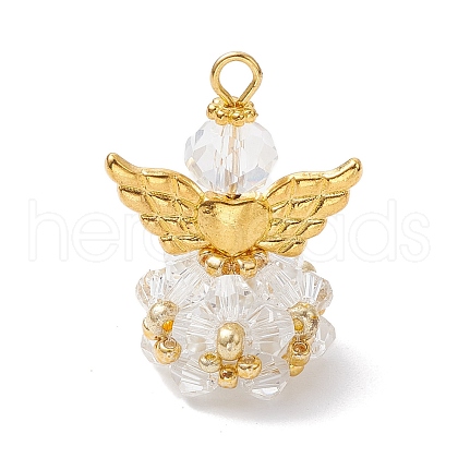 Glass Pendants PALLOY-MZ00664-10-1